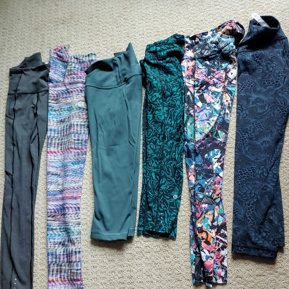 LULULEMON Leggings BUNDLE(6) SIZE 2